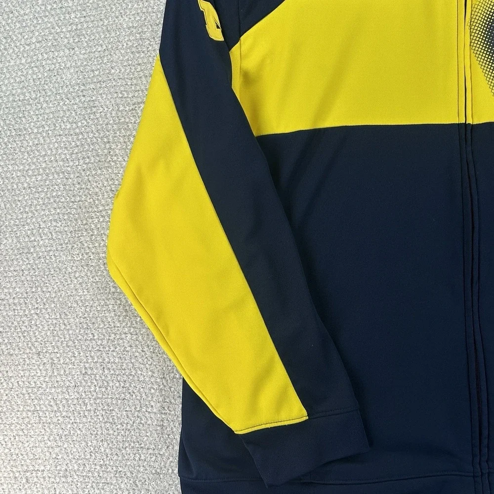 Adidas Sweatshirt Men's 2XL Blue Michigan Wolverines ClimaWarm‎ Full Zip NCAA